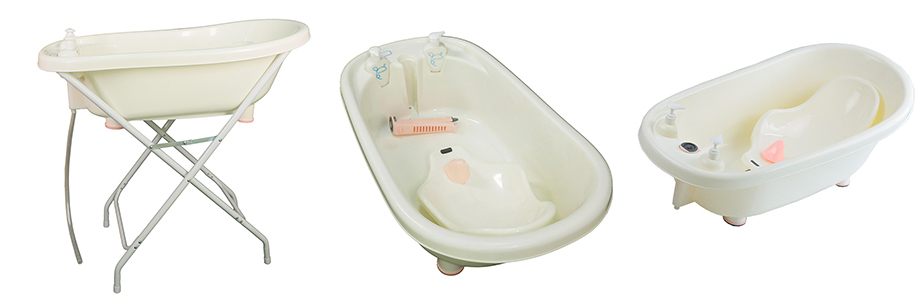 स्टैंड के साथ थोक चीन प्रमाणित आरामदायक बेबी बाथटब