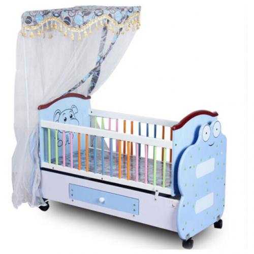 Colorful Durable Wooden Baby Bed wholesale