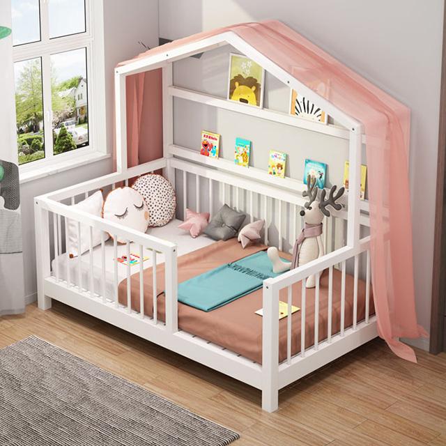 China Unique Kids Wooden House Bed