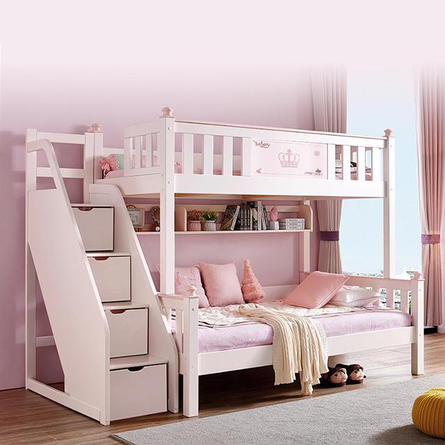 White Wooden Bunk Bed wholesale