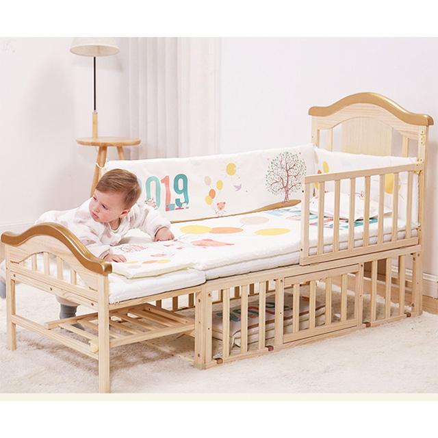 Convertible Sturdy Wood Baby Crib manufacturer