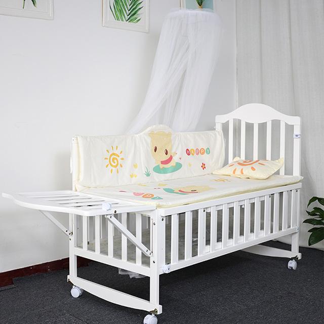 Wooden White Baby Cot Bed wholesale