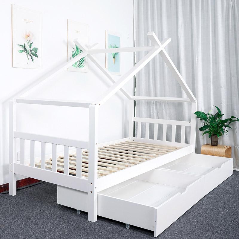 Simple Wooden Kids House bed