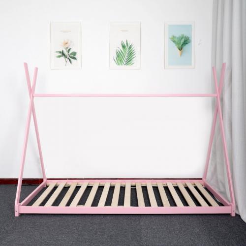 Pink Solid Wood Kids Teepee Bed manufacturer