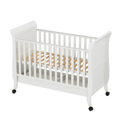 White Wooden Crib