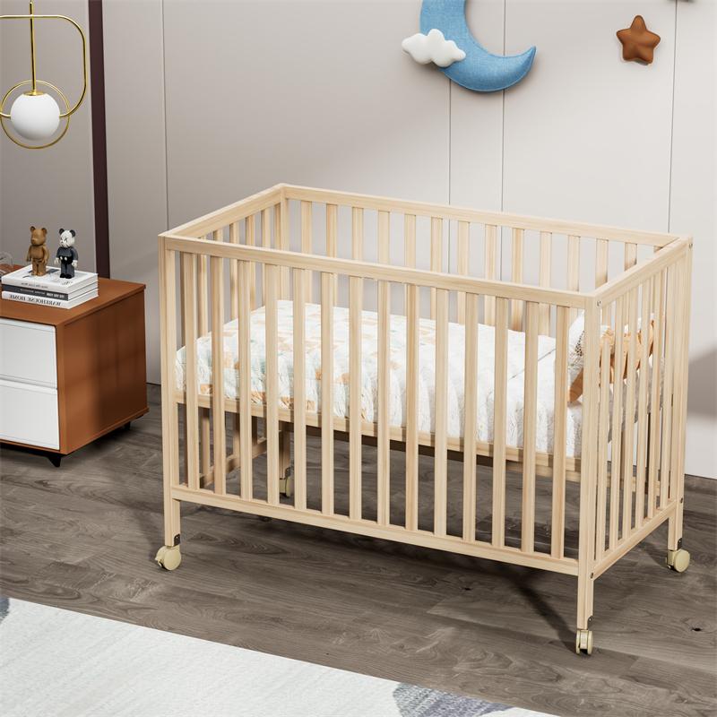 Classic Natural Baby Wood Crib