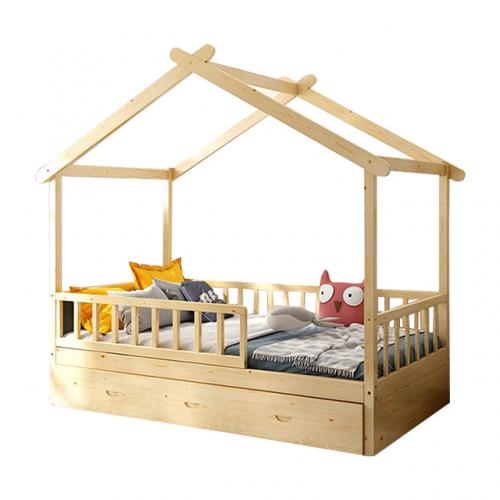 Europe Wooden Kids House Bed