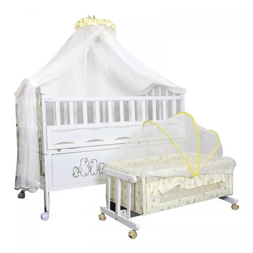 Adjustable Eco Baby Wood Crib manufacturer